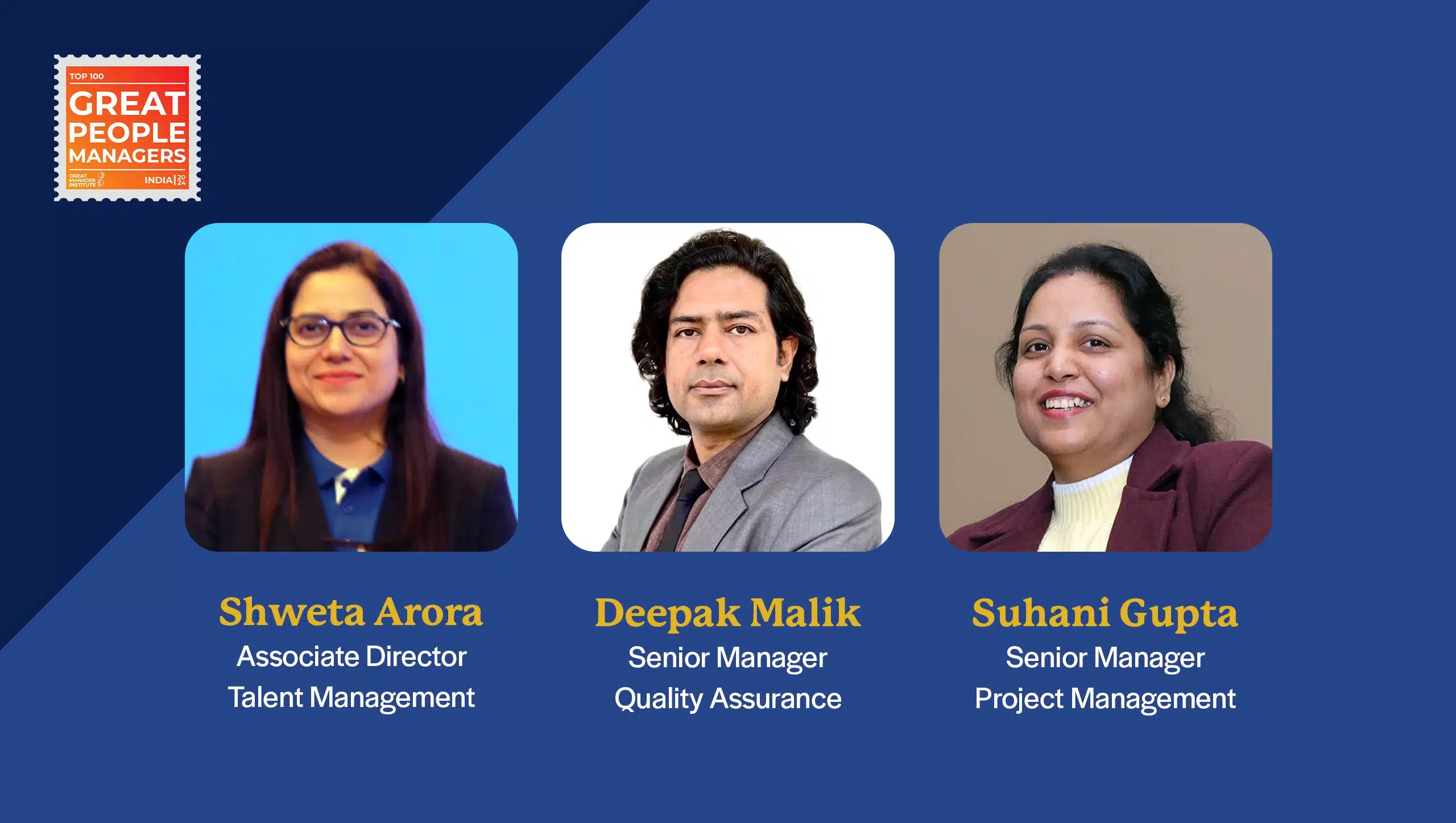 Three Irisians feature among India’s Top 100 Great People Managers