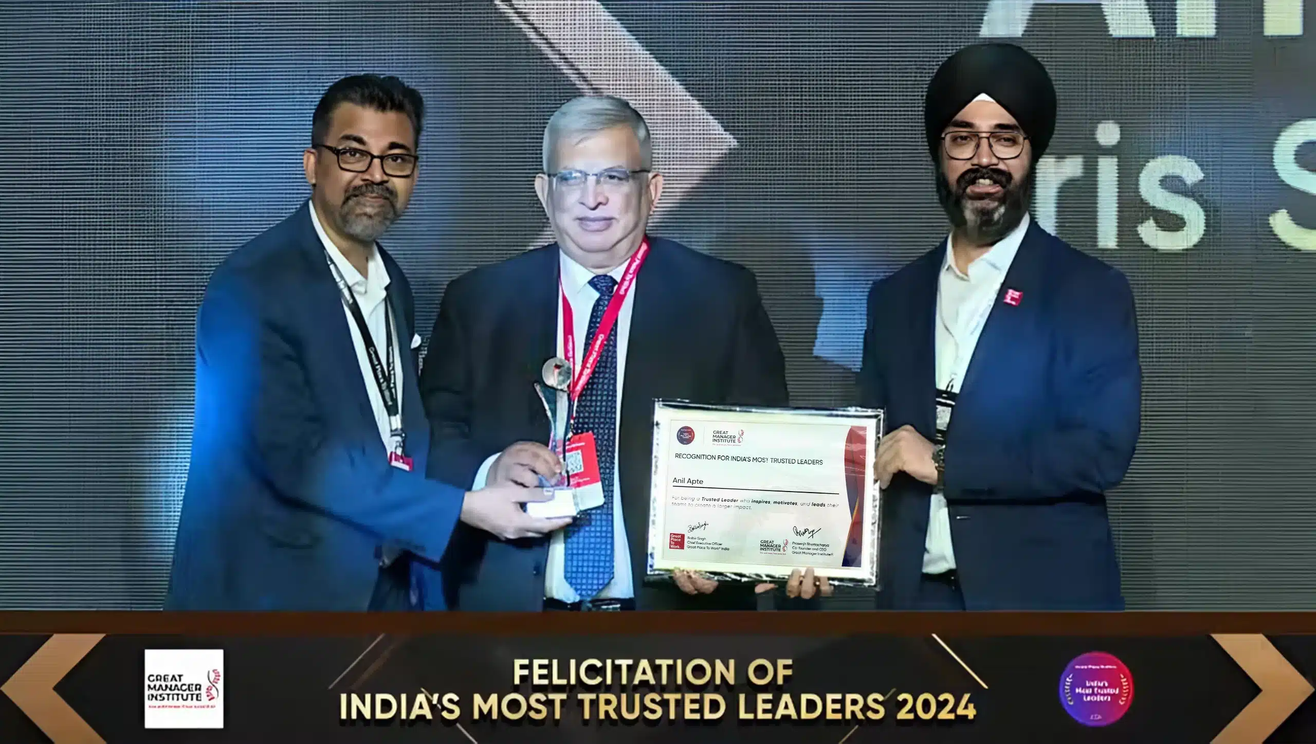 Iris MD Anil Apte named one of India’s Most Trusted Leaders