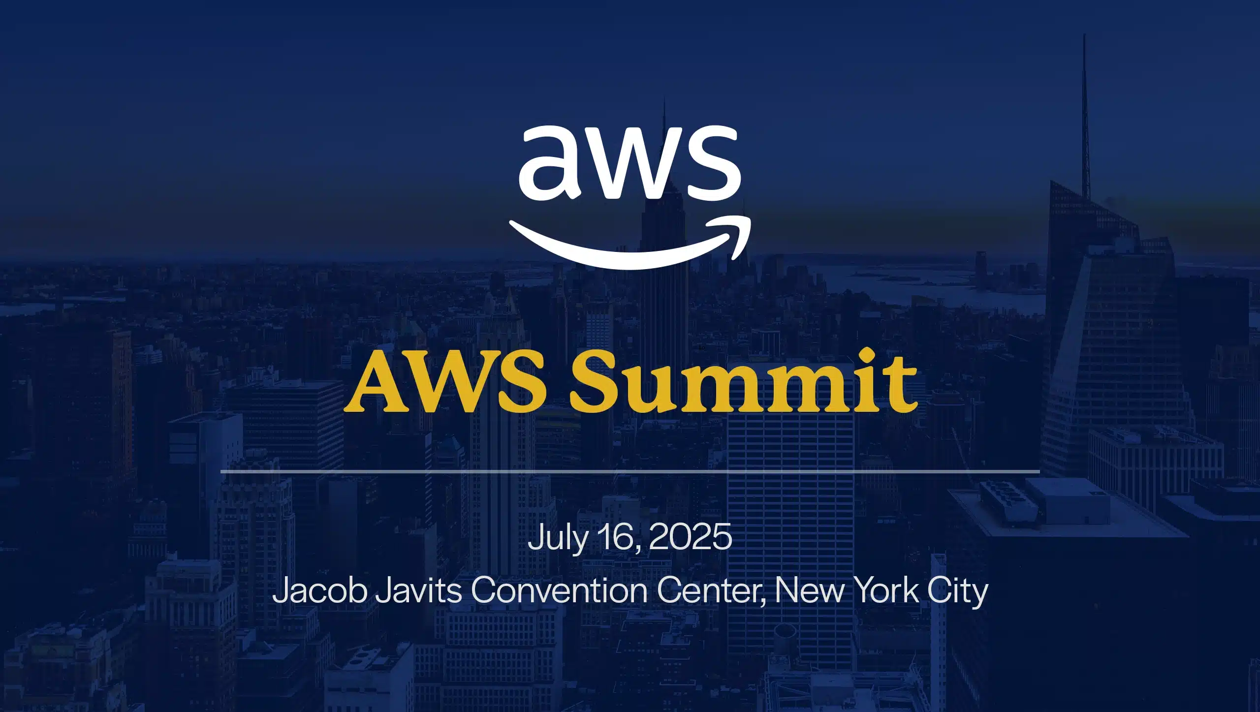 Meet our team at the AWS Summit in NYC July 2025